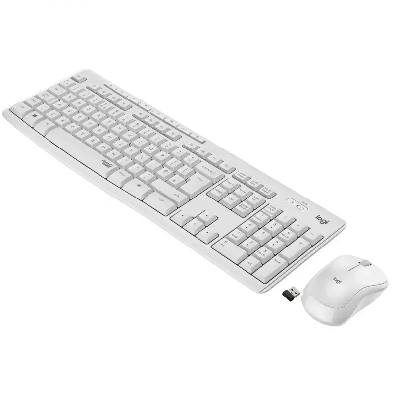 Logitech MK295 Silent Wireless Combo toetsenbord RF draadloos QWERTY US International wit