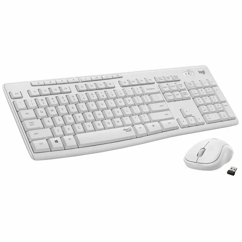 Logitech MK295 Silent Wireless Combo toetsenbord RF draadloos QWERTY US International wit