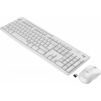 Logitech MK295 Silent Wireless Combo toetsenbord RF draadloos QWERTY US International wit
