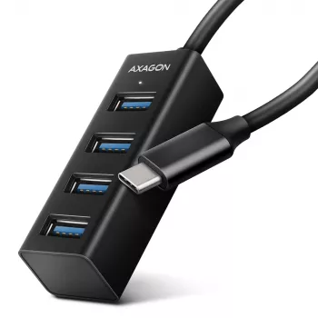 Miniatuur metalen USB-C 3.2 Gen 1 hub AXAGON HUE-M1C