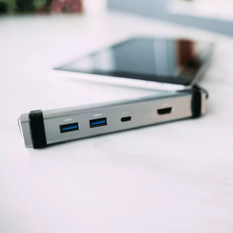 Canyon DS-3 CNS-TDS03DG 4-in-1 USB-C-hub, HDMI, 2x USB 3.0, USB-C PD 60W, Space Grey