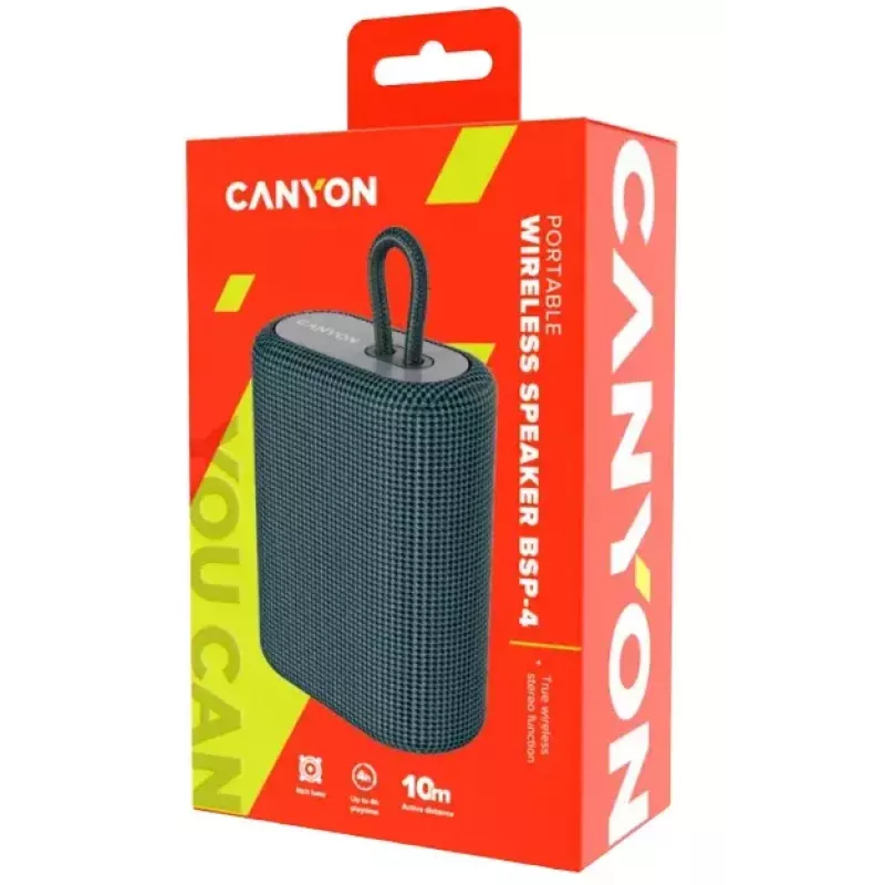 Draagbare stereo luidspreker Canyon BSP-4 grafiet