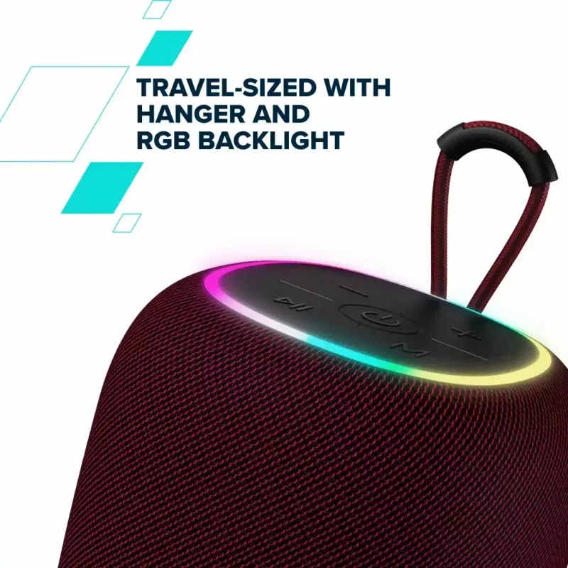 Canyon BSP-8 draagbare Bluetooth-speaker, 10 W, rood