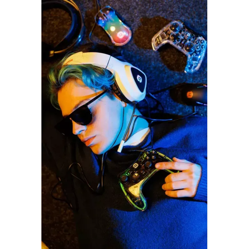 Draadloze gamepad Canyon CND-GPW04 2.4G RGB-verlichting 800mAh accu