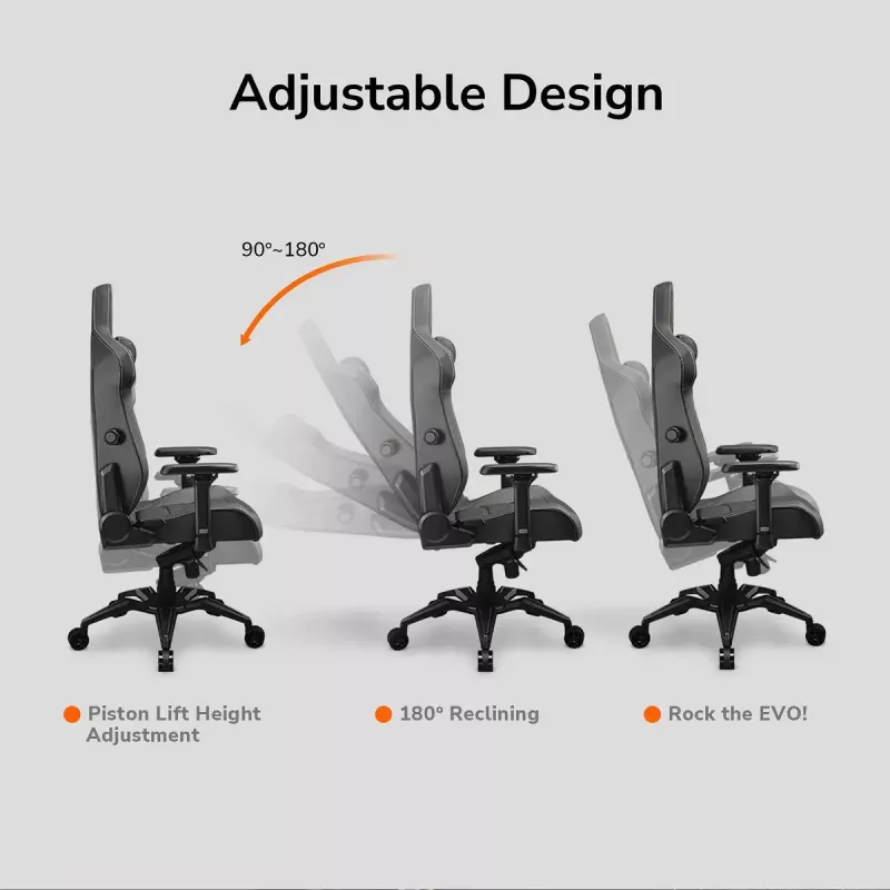 COUGAR Armor Evo CGR-EVO universele gamingstoel gevoerde zitting zwart, oranje