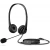 HP stereo USB-headset G2, bedraad, kantoor/callcenter, 90 g, headset, zwart