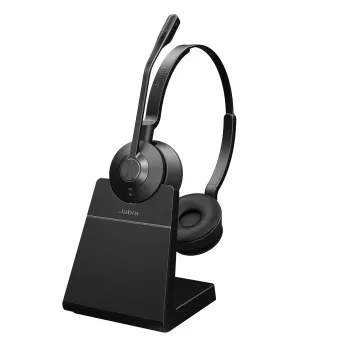 Jabra Engage 55 - USB-C UC stereo stand, EMEA/APAC, draadloos, kantoor/callcenter, 83 g, headset, zwart, titanium