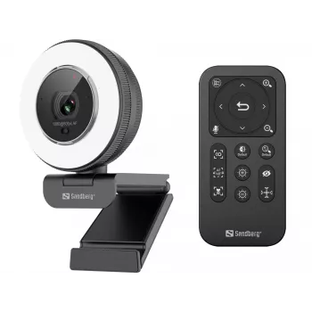 Sandberg Streamer USB-webcam Pro Elite 2560x1440 60fps zwart