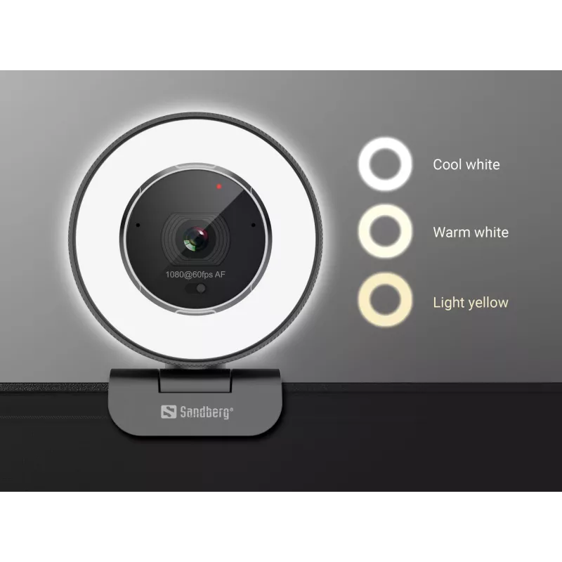 Sandberg Streamer USB-webcam Pro Elite 2560x1440 60fps zwart