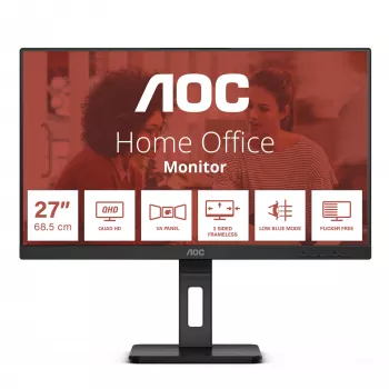 AOC Q27E3UMF computermonitor 68,6 cm (27 inch) 2560 x 1440 pixel Quad HD zwart