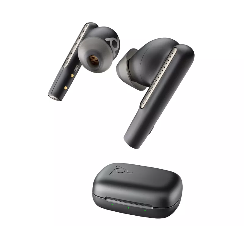 HP Poly Poly Voyager Free 60 UC Carbon zwart earbuds +BT700 USB-A-adapter +Basic Charge Case