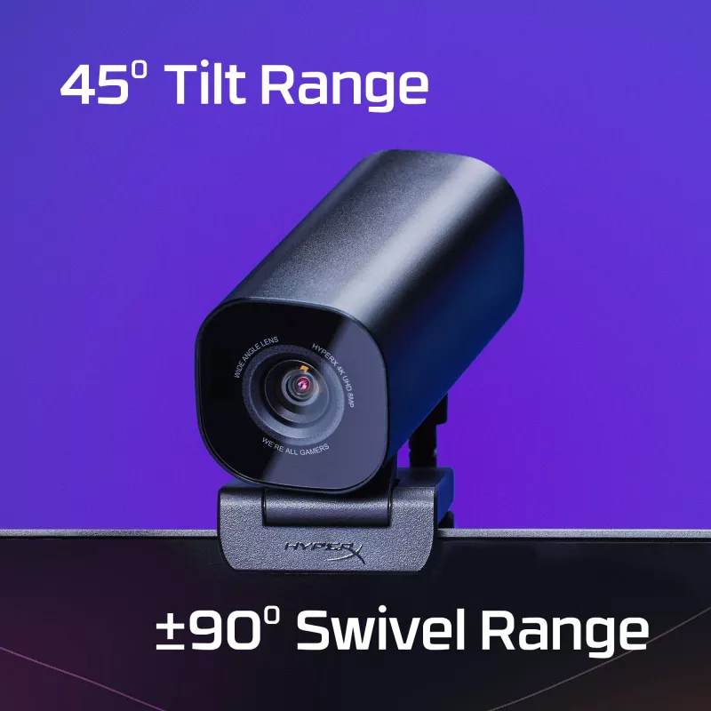 HyperX Vision S 75X30AA webcam, zwenken/kantelen