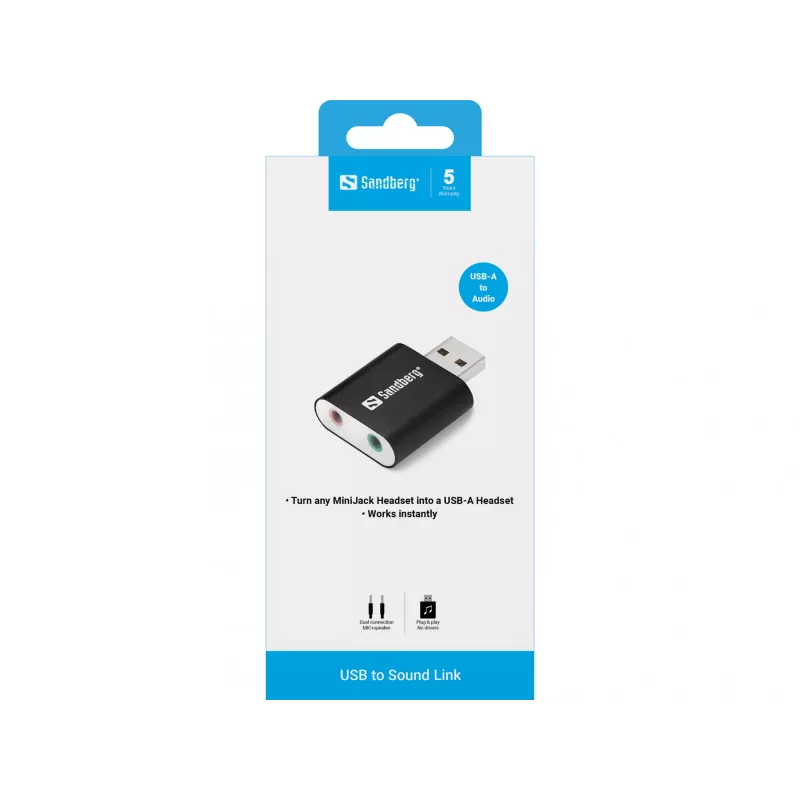 USB naar Sound Link Sandberg USB to Sound Link