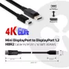 Club 3D CAC-2163 Mini DisplayPort naar DisplayPort 1.2 HBR2 kabel, male/male, 2 m (6,56 ft), 4K60Hz