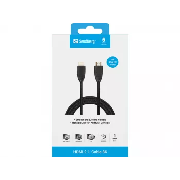 Sandberg HDMI 2.1-kabel 8K, 1m