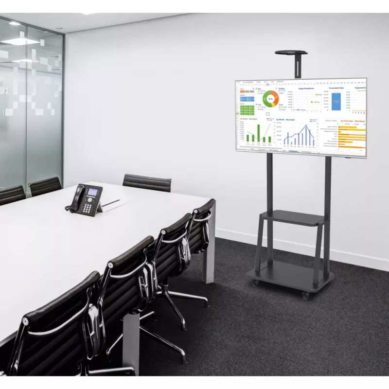 Techly ICA-TR33 bewegwijzeringsdisplayhouder 177,8 cm (70 inch) zwart