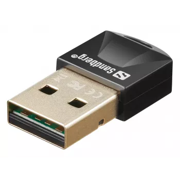 Sandberg USB BT 5.3 draadloze dongle, draadloos, USB, Bluetooth, 3 Mbit/s, zwart