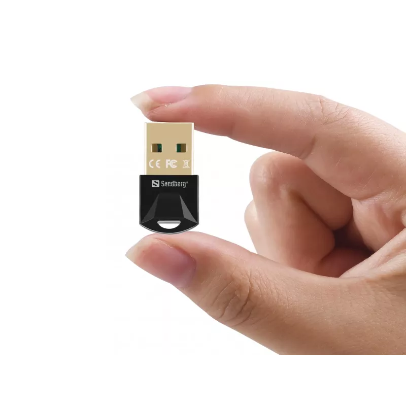 Sandberg USB BT 5.3 draadloze dongle, draadloos, USB, Bluetooth, 3 Mbit/s, zwart