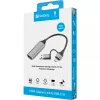 Sandberg HDMI Capture Link naar USB-C/A, HDMI type A (standaard), USB Type-A + USB Type-C, bus, stekker, recht, recht