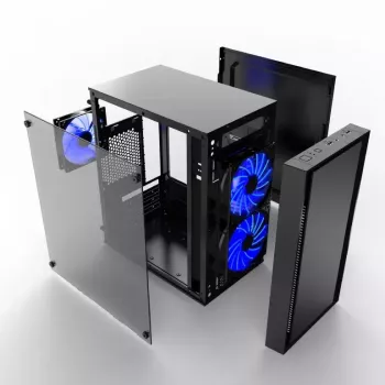 Computerbehuizing Gembird CCC-FORNAX-960B midi tower zwart