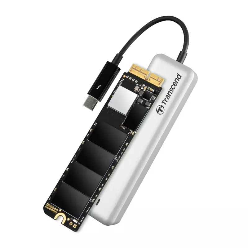 Transcend JetDrive 855 960 GB NVMe PCIe SSD voor Mac, met Thunderbolt-behuizing (TS960GJDM855)
