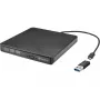 Sandberg USB-C/A dvd-station, zwart, tray, desktop/laptop, DVD Super Multi DL, USB Type-C, CD-R, CD-ROM, CD-RW, DVD+R DL, DVD-R, DVD-R DL, DVD-RAM, DVD-ROM, DVD-RW