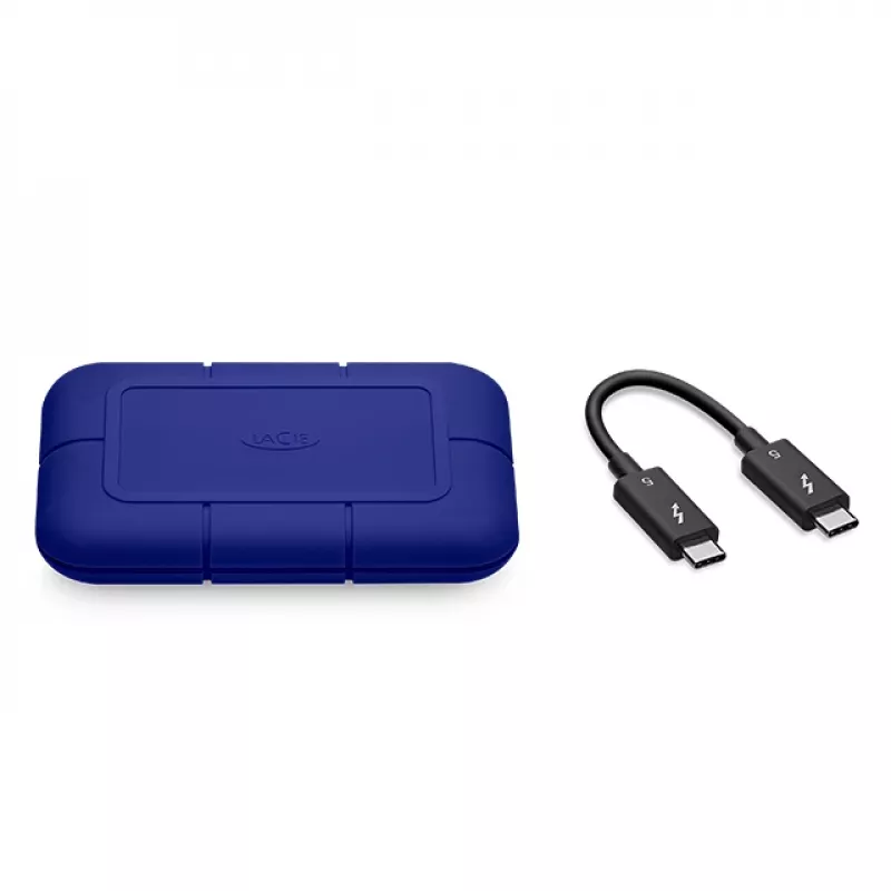 LaCie Rugged SSD Pro5 4 TB, Thunderbolt 5, blauw, STNA4000400