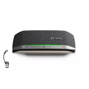 HP Poly Sync 20-M speakerphone USB-C/A-adapter, zwart, Windows 10, Windows 11, MacOS, 20 h, CCC, CB, EAC, RoHS, BIS, Federal Communications Commission (FCC), CE, BSMI, 34 mm