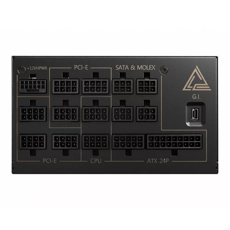MSI MEG AI1300P PCIE5 voeding 1300 W 24-pin ATX ATX zwart