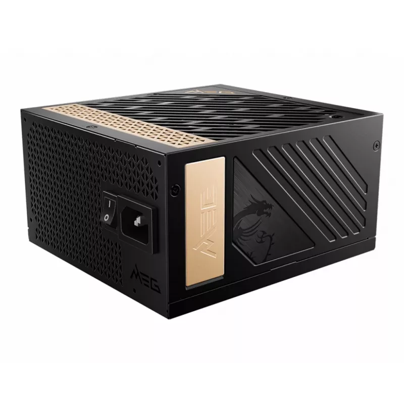 MSI MEG AI1300P PCIE5 voeding 1300 W 24-pin ATX ATX zwart