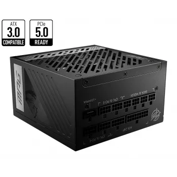 MSI MPG A850G PCIE5 voeding 850 W 24-pin ATX ATX zwart