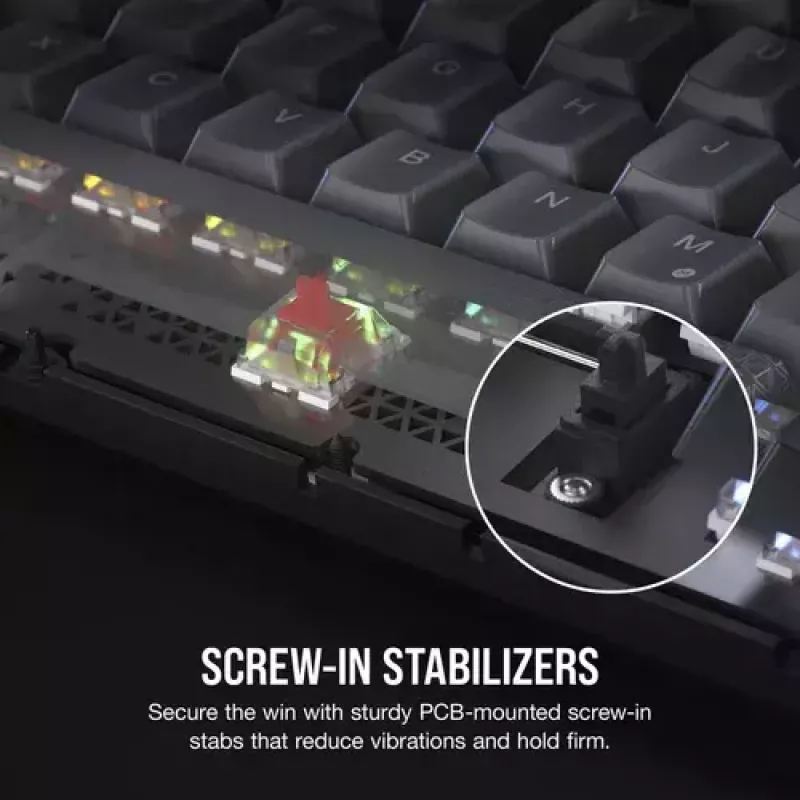 Mechanisch gaming-toetsenbord Corsair K65 PLUS WIRELESS RGB Wireless USB zwart