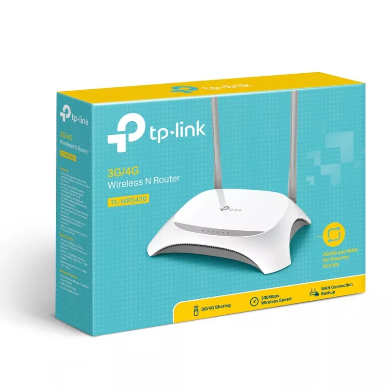 TP-Link TL-MR3420 WLAN-router Fast Ethernet Single-band (2,4 GHz) Zwart, Wit