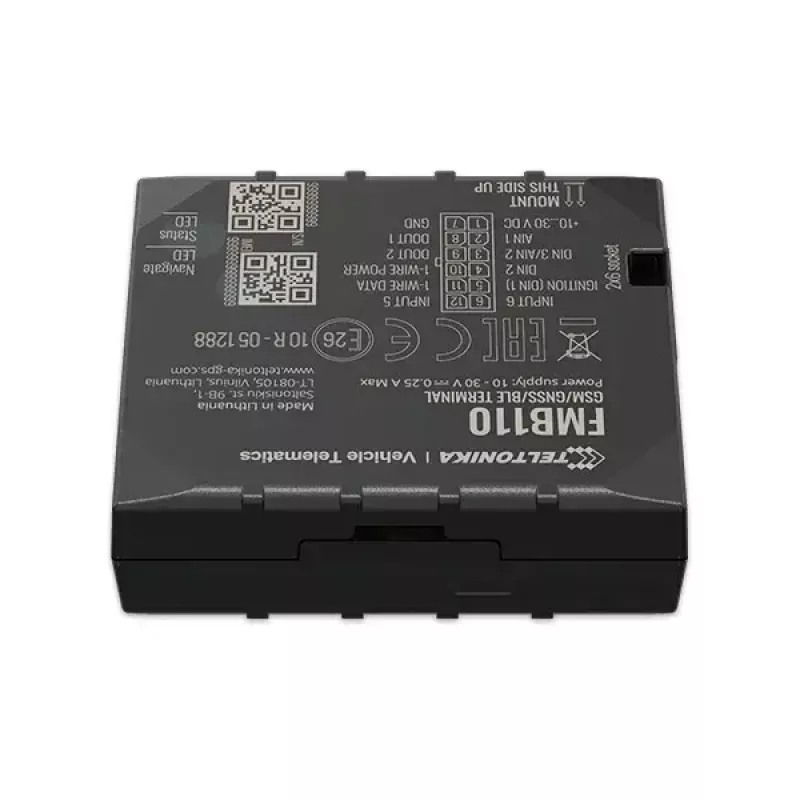 GPS-tracker Teltonika FMB110 Auto Zwart stofbestendig 0,128 GB
