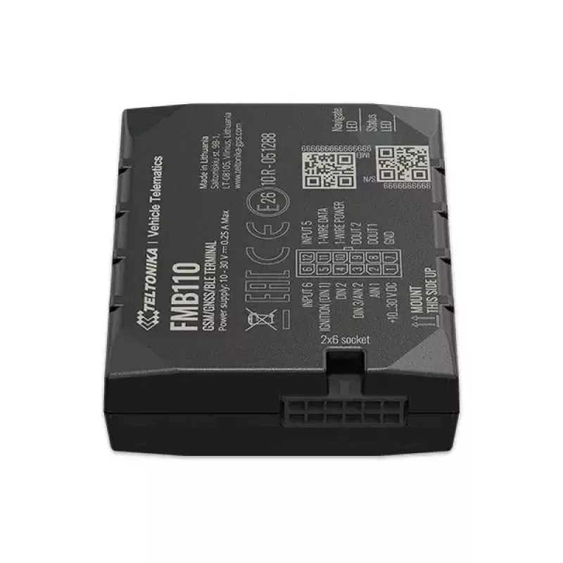 GPS-tracker Teltonika FMB110 Auto Zwart stofbestendig 0,128 GB