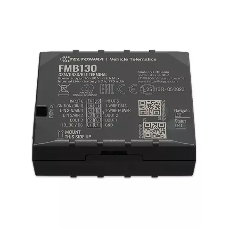 GPS-tracker Teltonika FMB130 Auto Zwart