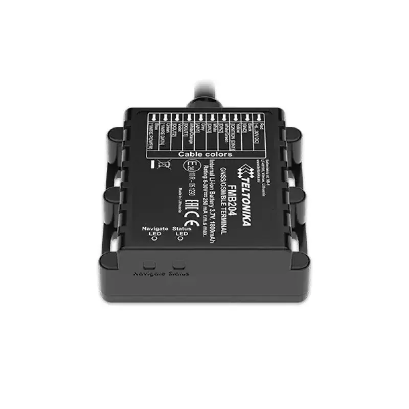 GPS-tracker Teltonika FMB204 Universeel Zwart Single SIM 1800 mAh
