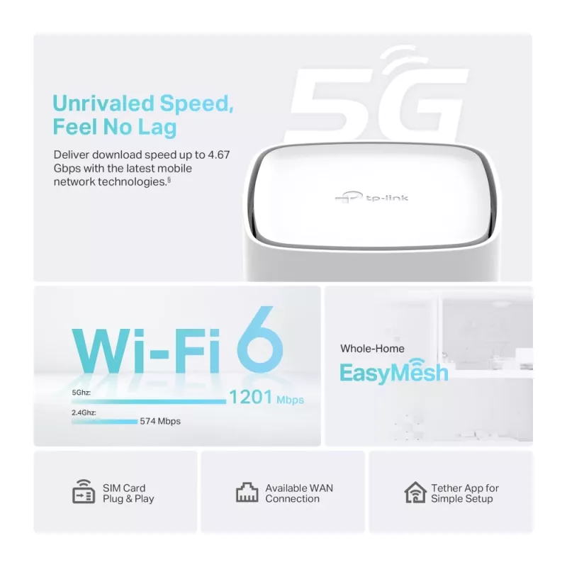 TP-Link Archer NX210 wlan-router Gigabit Ethernet dual-band (2,4 GHz / 5 GHz) 5G wit
