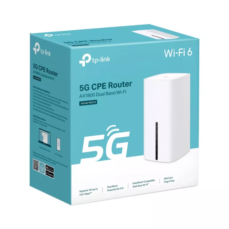 TP-Link Archer NX210 wlan-router Gigabit Ethernet dual-band (2,4 GHz / 5 GHz) 5G wit