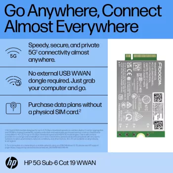 HP 5G Sub-6 Cat 19 WWAN interfacekaarten/adapters