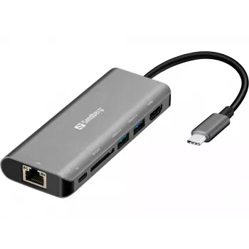 Sandberg USB-C dock HDMI+LAN+SD+USB100W