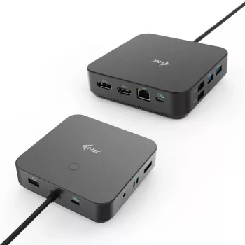 i-tec USB-C HDMI dual DP dockingstation met Power Delivery 100 W