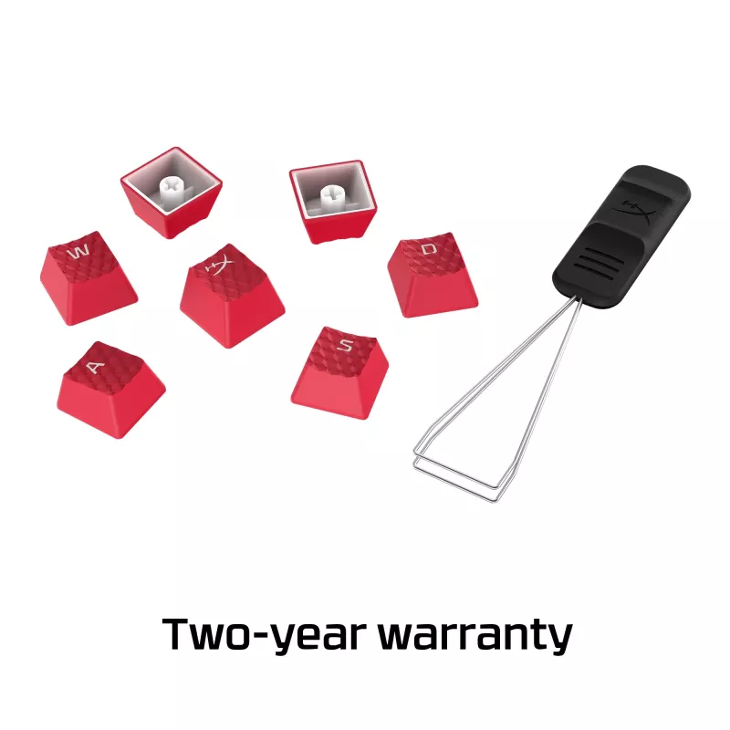 HyperX rubberen keycaps - gaming-accessoireset - rood (US-layout)