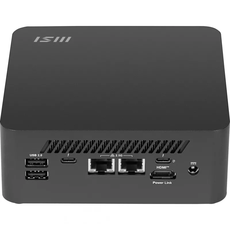 MSI Cubi NUC AI+ 2MG-007EU Copilot+ PC Intel Core Ultra 9 288V 32 GB LPDDR5x-SDRAM 1 TB SSD Windows 11 Pro Mini-pc Zwart