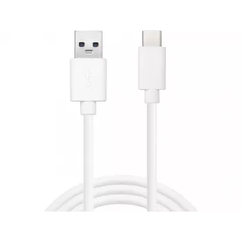 Sandberg USB-C 3.1 USB-A 3.0 2M, 2 m, USB-C, USB-A, USB 3.2 Gen 1 (3.1 Gen 1), stekker/stekker, wit