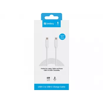 USB-C-oplaadkabel Sandberg 136-17 2M 65W
