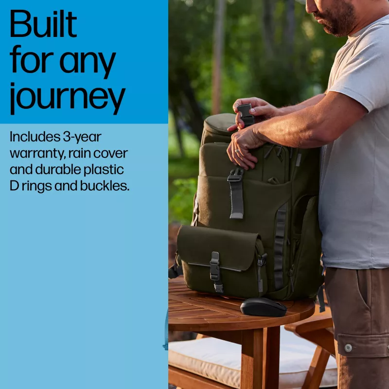 Backpack HP 15.6-inch Modular Laptop Backpack Maximale beeldschermgrootte 39,6 cm Gewicht 1,54 kg