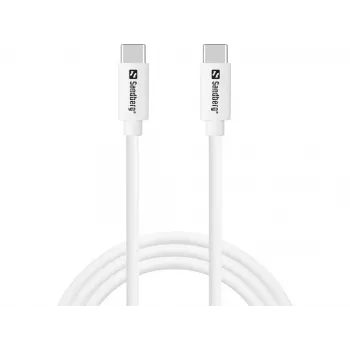 Sandberg USB-C USB-C 65W 1M SAVER, 1 m, USB-C, USB-C, USB 2.0, wit