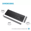 Draadloze muis-en-toetsenbordset HP 230 Full-Size zwart