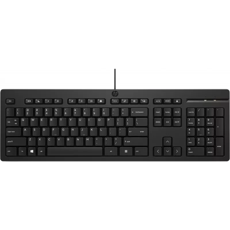 Toetsenbord HP 125 USB WD KBD Bulk 12 Full-size bedraad QWERTY